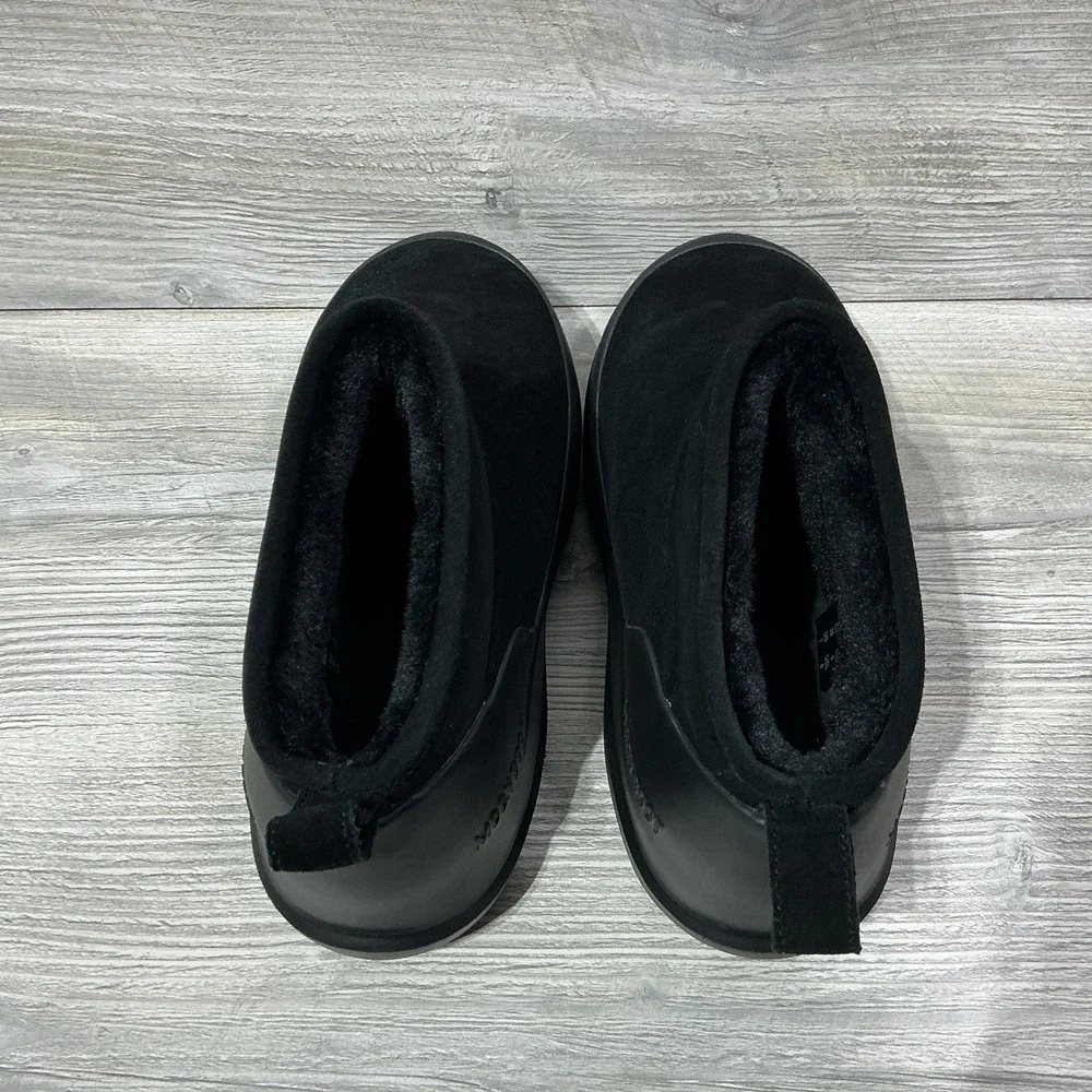 Moon Boot Luna Womens Low Suede Snow Boots Size 8 US Black Slip On